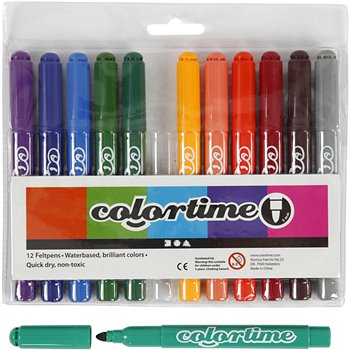 Colortime rotuladores - 12 unidades