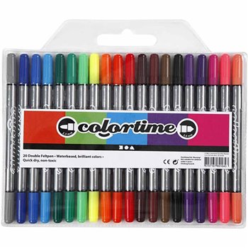 Rotuladores dobles Colortime - 20 unidades