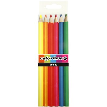 Lápices de colores Colortime - 6 unidades