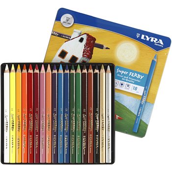 Super Ferby 1 lápices de colores - 18 unidades