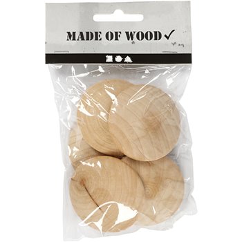 Botones de madera - 5 unidades Botones de madera - 5 unidades