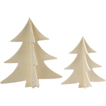 Árbol de Navidad 3D - 2 unidades