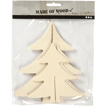 Árbol de Navidad 3D - 2 unidades
