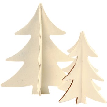 Árbol de Navidad 3D - 2 unidades