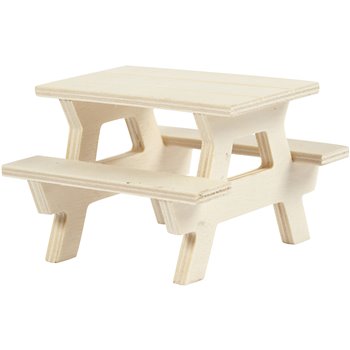 Mesa de picnic con banco