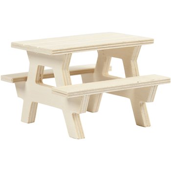 Mesa de picnic con banco