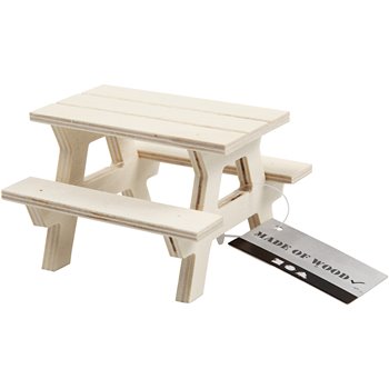 Mesa de picnic con banco