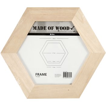 Marco de madera con cristal