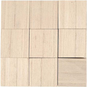 Cubos de madera - 9 unidades