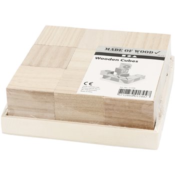 Cubos de madera - 9 unidades