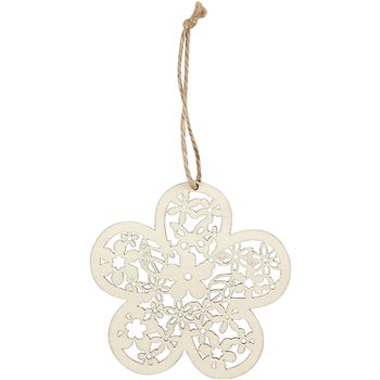 Ornamentos de madera - 3 unidades