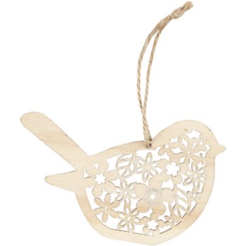 Ornamentos de madera - 3 unidades