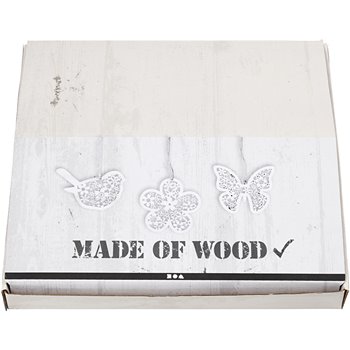 Ornamentos de madera - 90 unidades Ornamentos de madera - 90 unidades