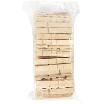 Mitad de pinza de ropa - 100 unidades