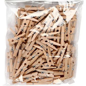 Pinza de madera - 100 unidades