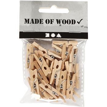 Pinza de madera - 30 unidades