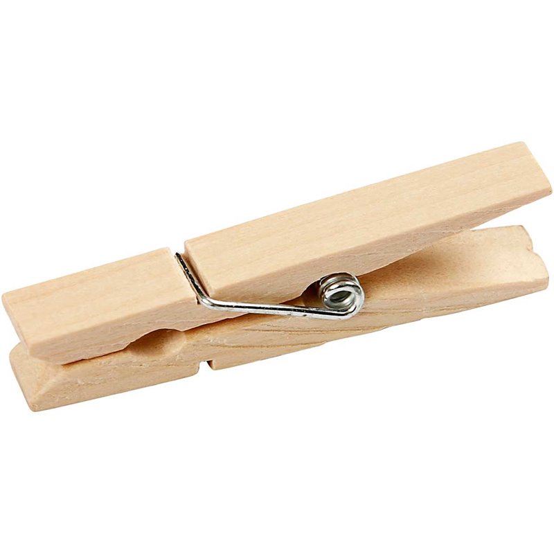 Pinza de madera - 50 unidades