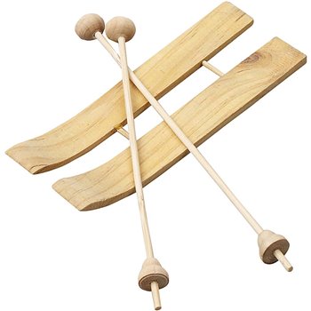 Esquís de madera - 3 par