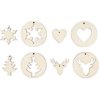 Decoraciones colgantes 2 en 1 - 8 unidades