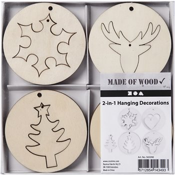 Decoraciones colgantes 2 en 1 - 8 unidades