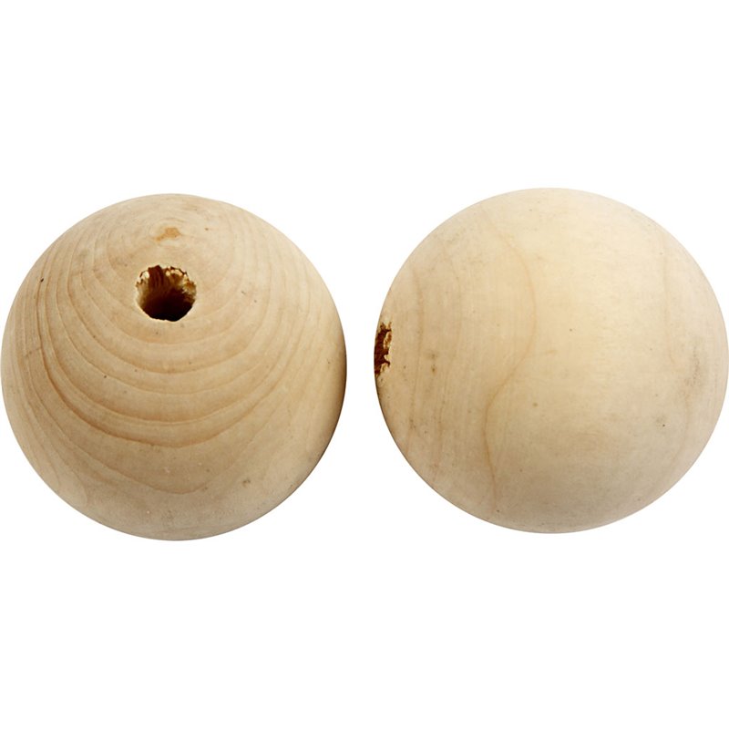 cuentas de madera - 20 unidades
