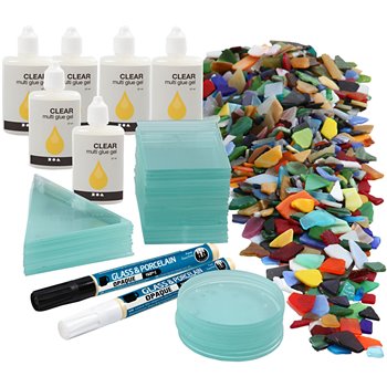 Ornamentos de mosaico - 1 set