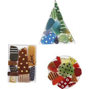 Ornamentos de mosaico - 1 set