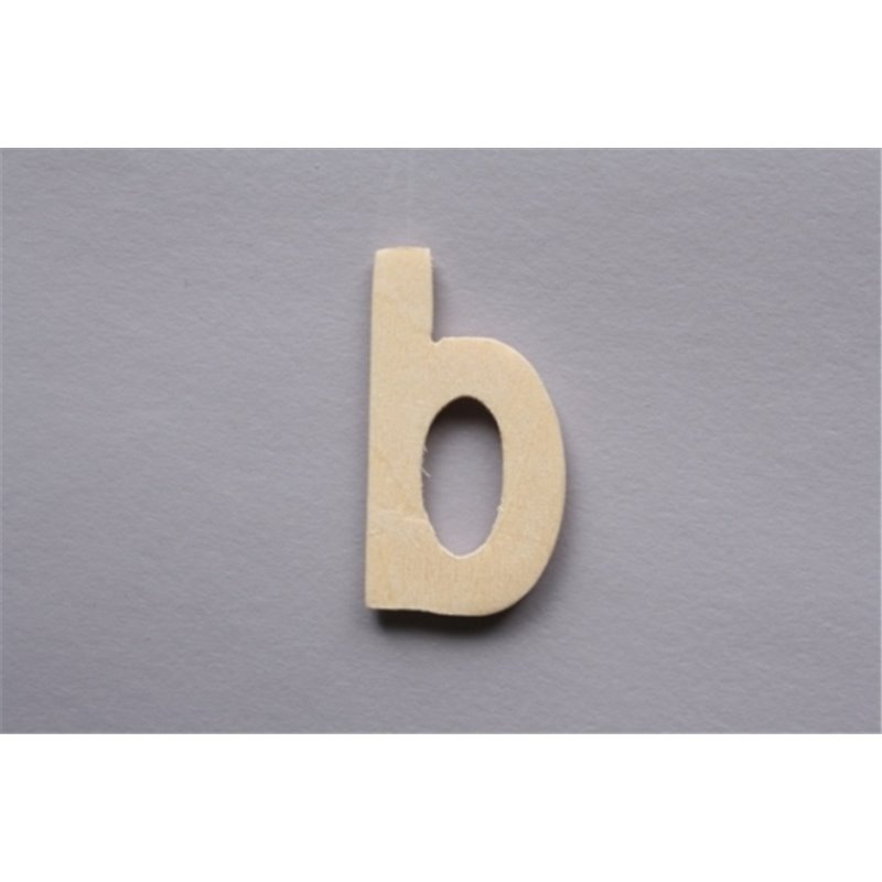 LETRA B  2.5CM MADERA
