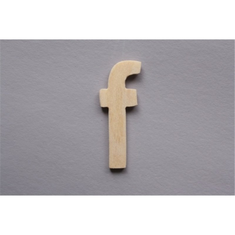 LETRA F 2.5CM  MADERA