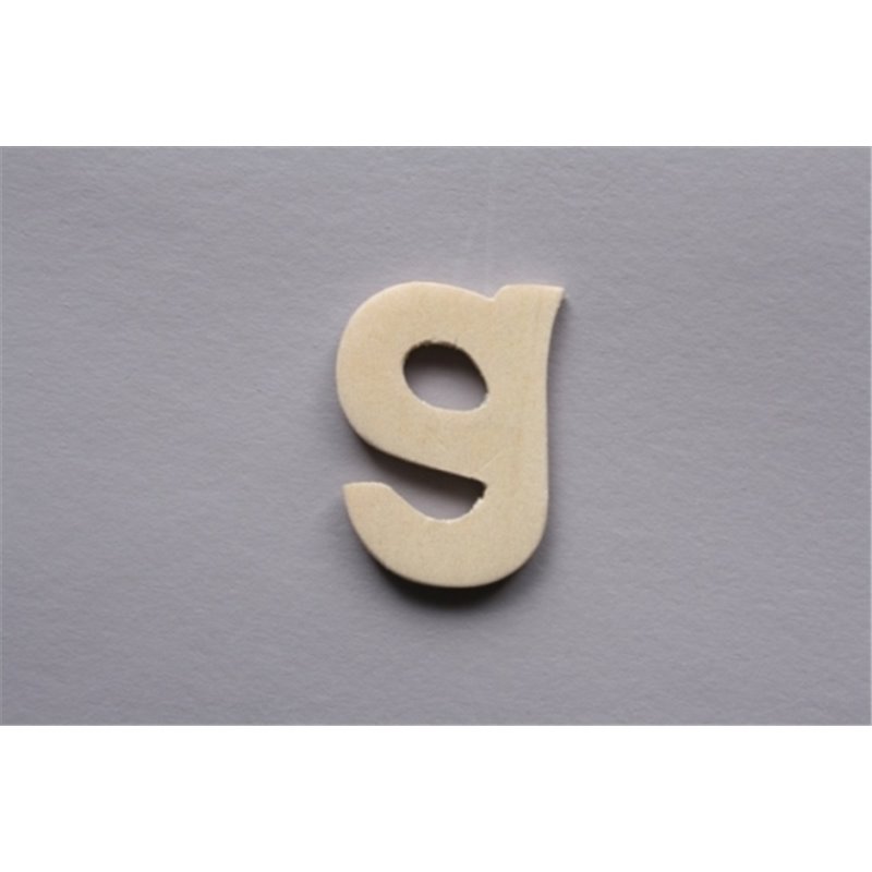 LETRA G 2.5CM  MADERA
