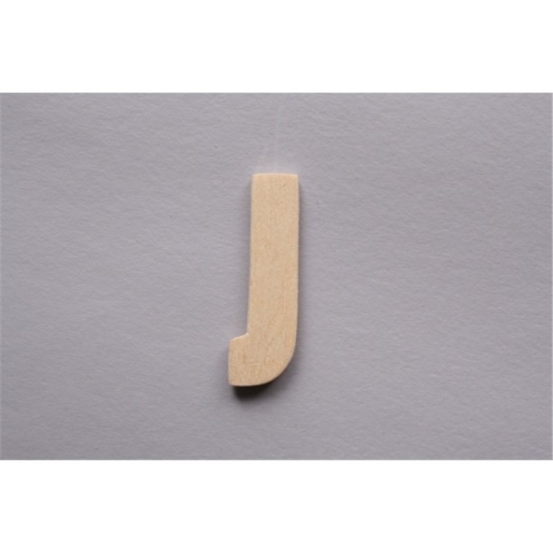 LETRA J 2.5CM MADERA