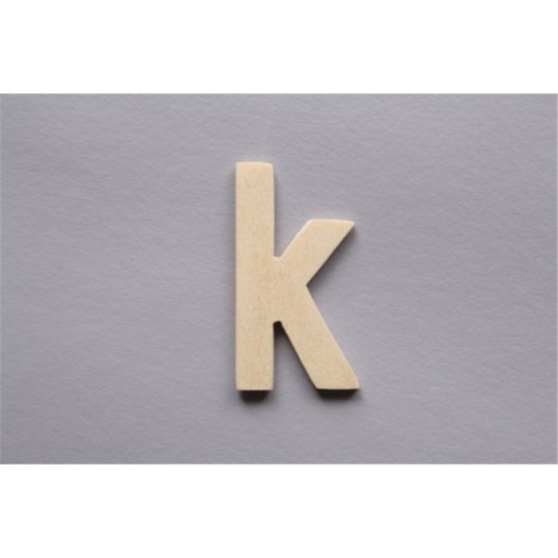 LETRA K 2.5CM  MADERA