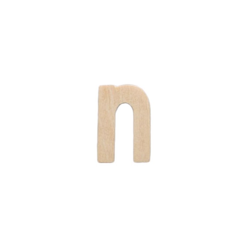 LETRA N 2.5CM MADERA
