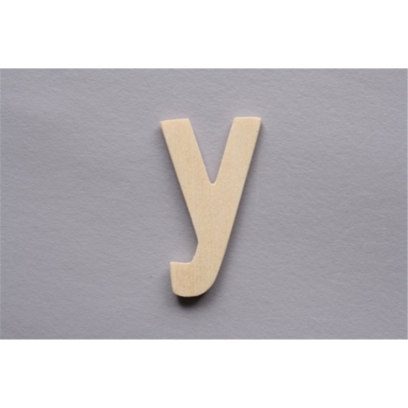 LETRA Y 2.5CM MADERA