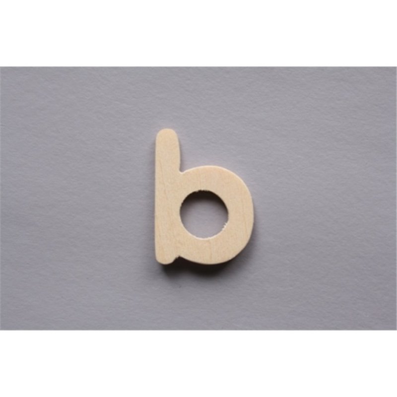 LETRA B 2CM  MADERA