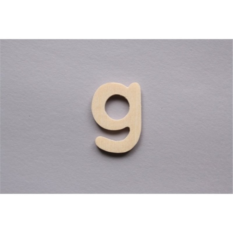 LETRA G 2CM  MADERA