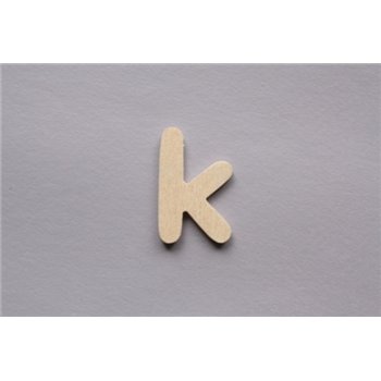 LETRA K 2CM MADERA