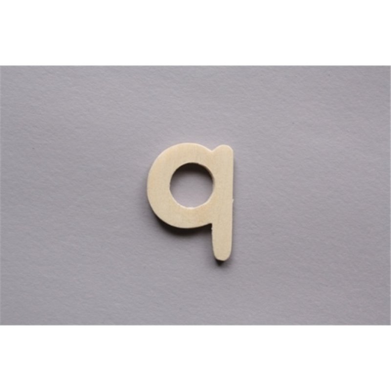LETRA Q 2CM  MADERA