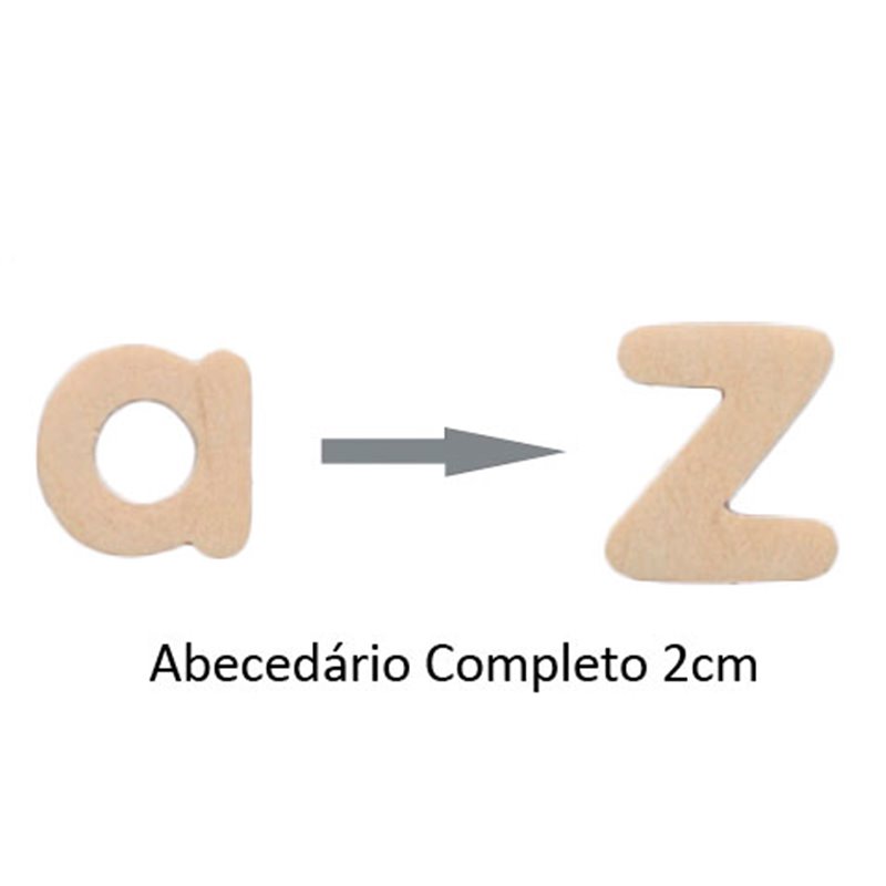ABECEDARIO MADEIRA 2CM/12