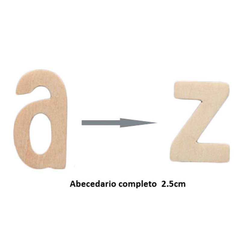 ABECEDARIO MADERA 2,5CM/12