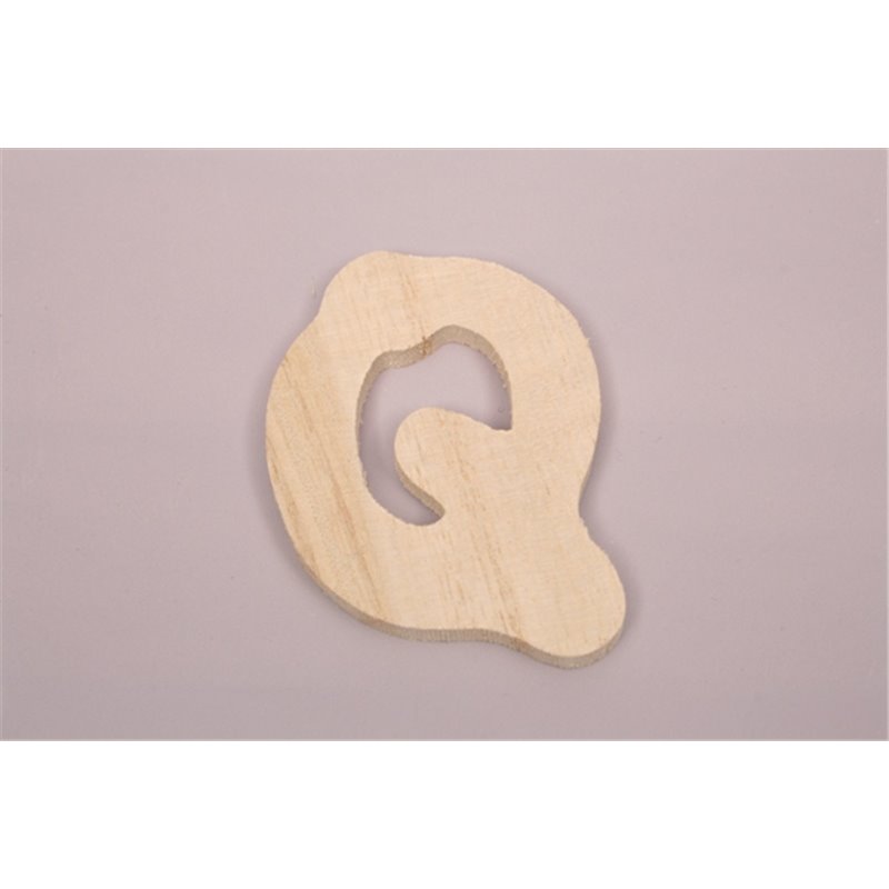 SET 10 LETRAS Q 5.9X7X0.6CM CHOPO