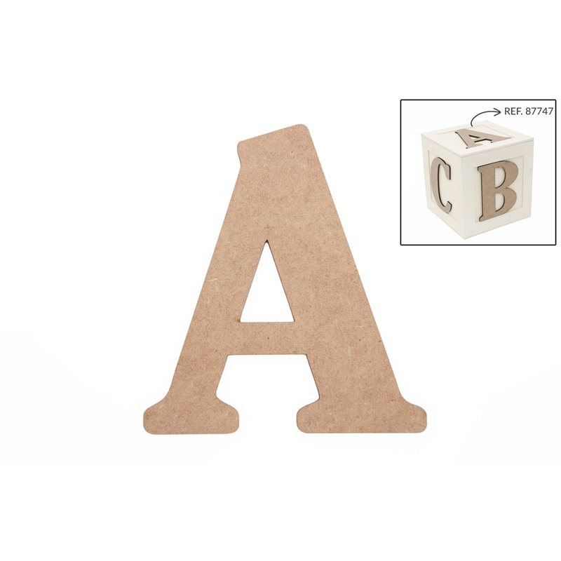 SET 6 LETRAS A 13.7X0.3CM DM