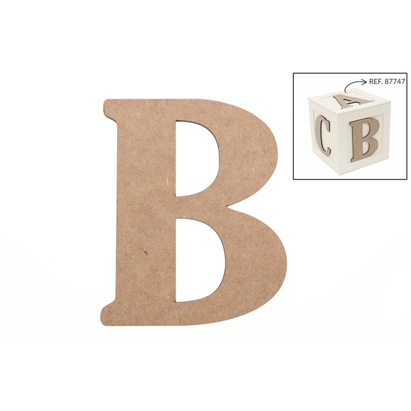 SET 6 LETRAS B 13.7X0.3CM DM