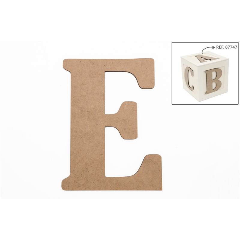 SET 6 LETRAS E 13.7X0.3CM DM