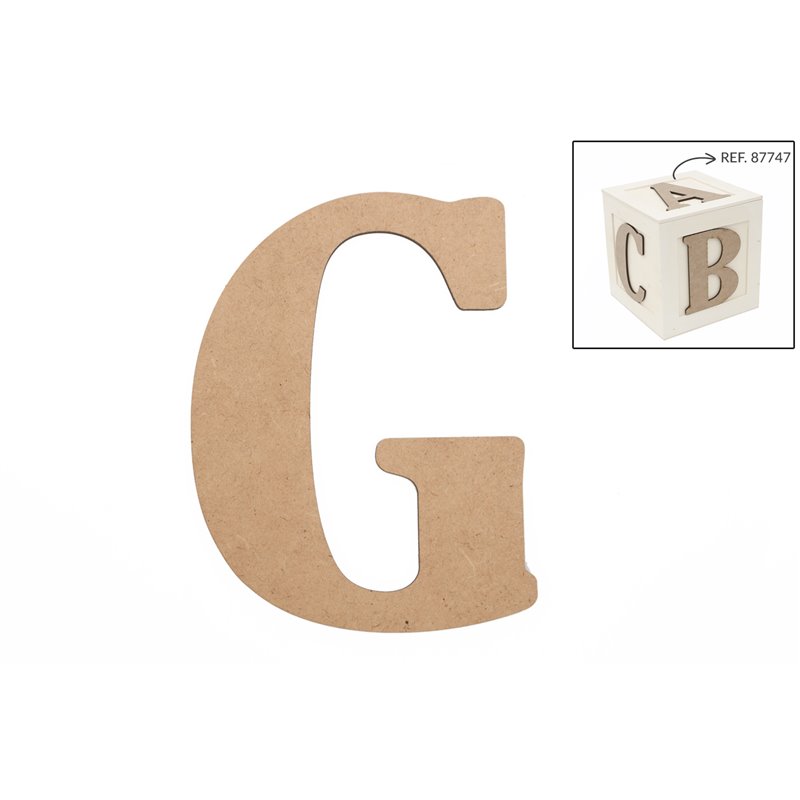 SET 6 LETRAS G 13.7X0.3CM DM