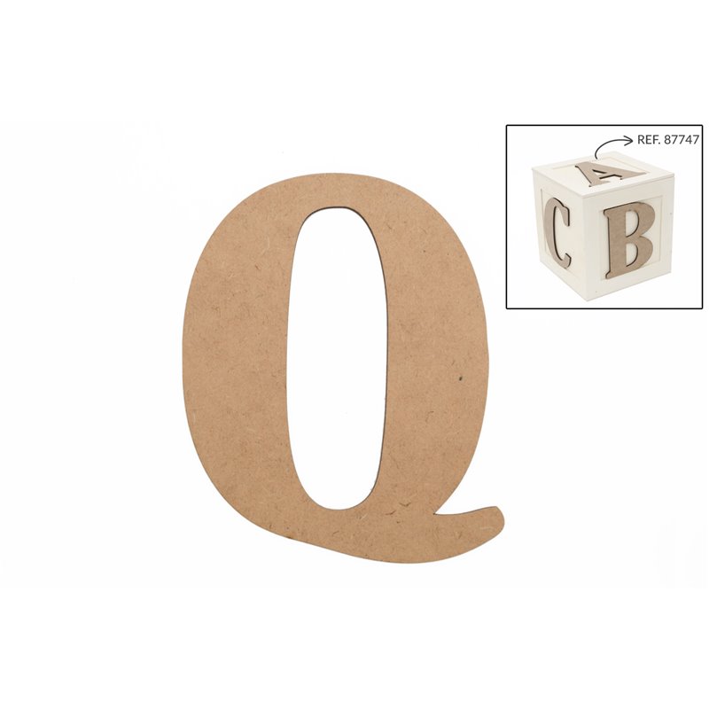 SET 6 LETRAS Q 13.7X0.3CM DM
