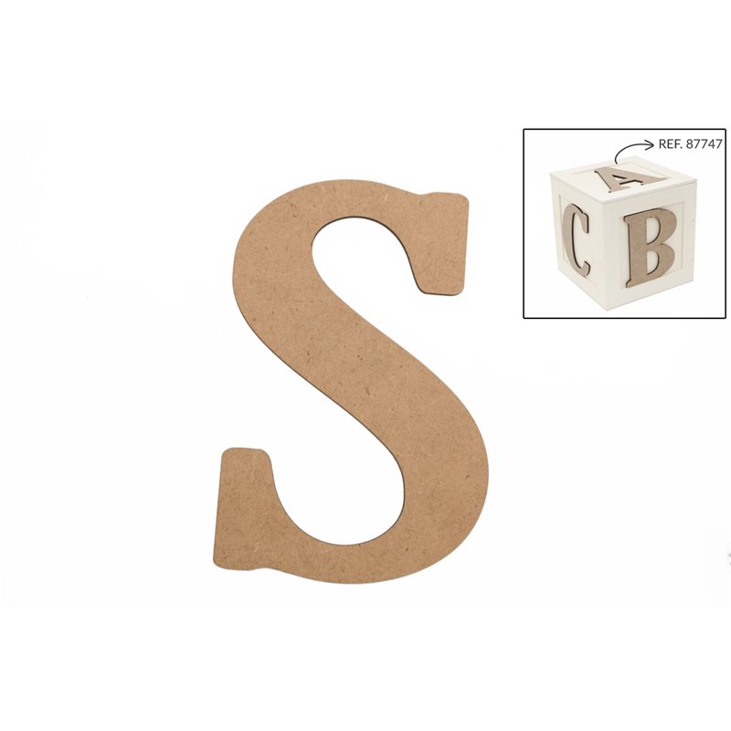 SET 6 LETRAS S 13.7X0.3CM DM