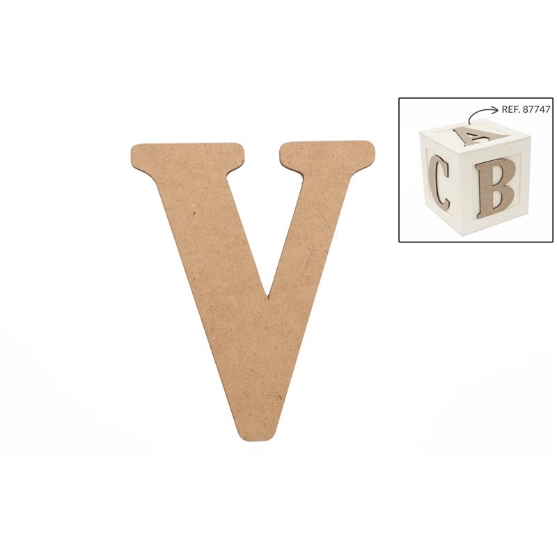 SET 6 LETRAS V 13.7X0.3CM DM