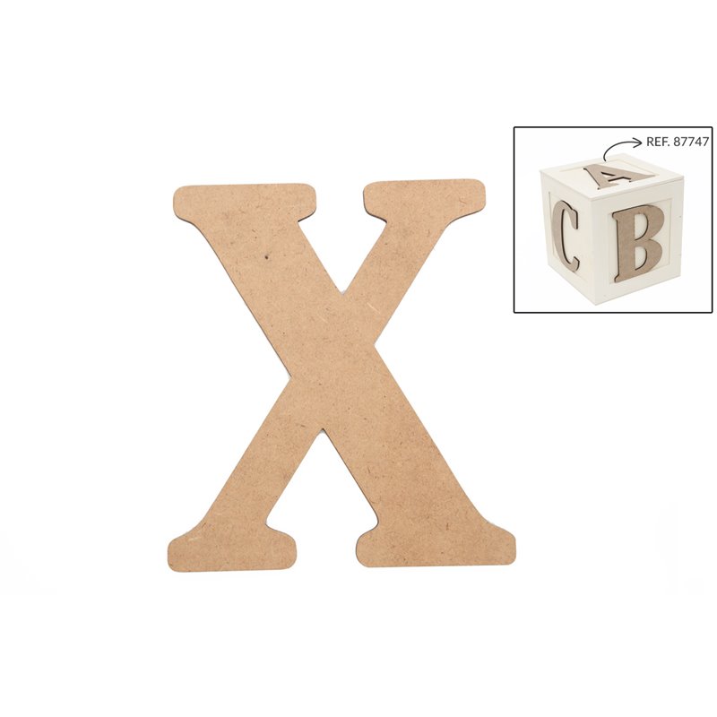 SET 6 LETRAS X 13.7X0.3CM DM