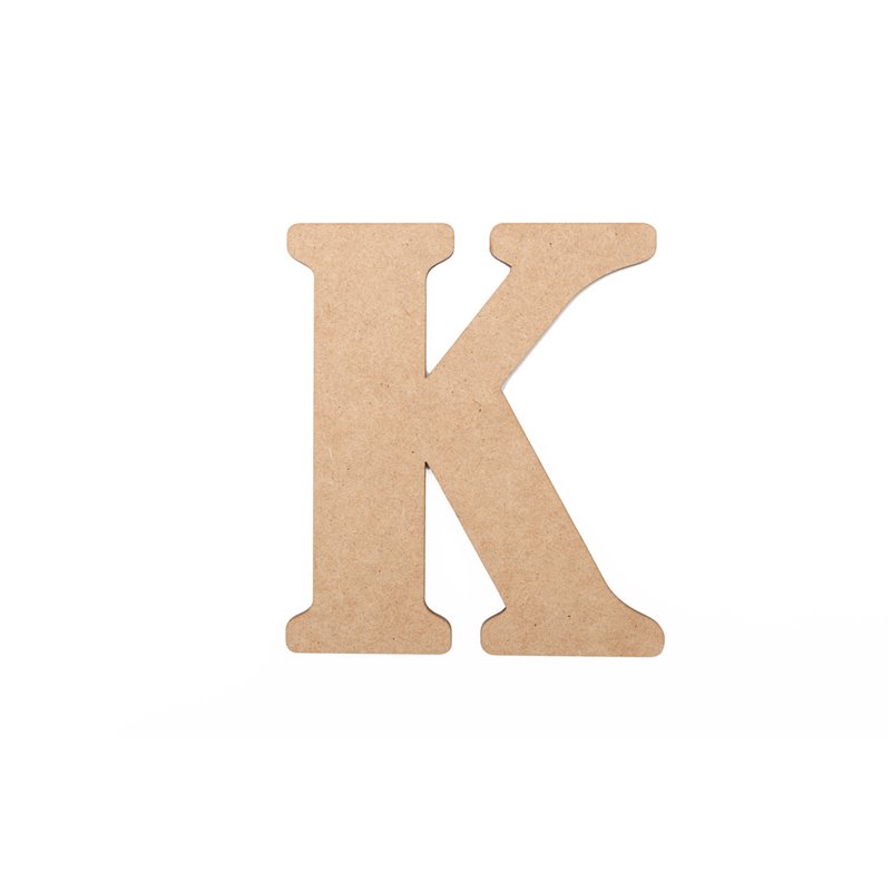 SET 6 LETRAS K 13.7X0.3CM DM